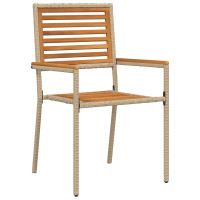 Produktbild för Trädgårdsmöbelset 3 pcs Beige Massivt Akaciaträ