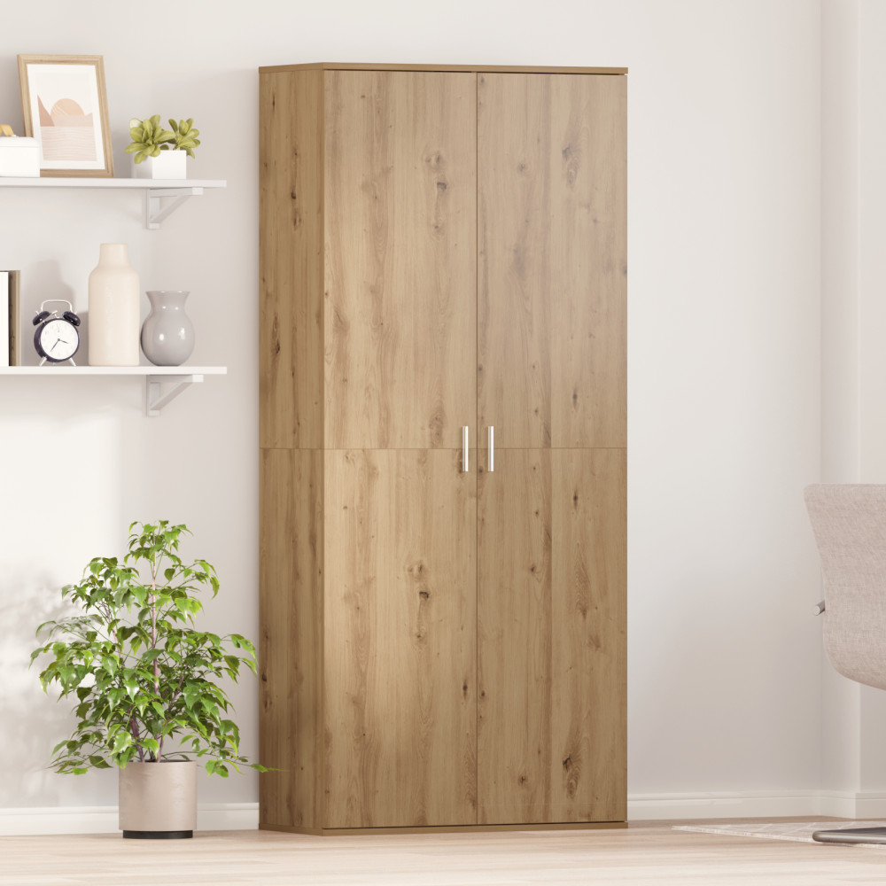 Produktbild för Högskåp artisan ek 80 x 35 x 180 cm Konstruerat trä