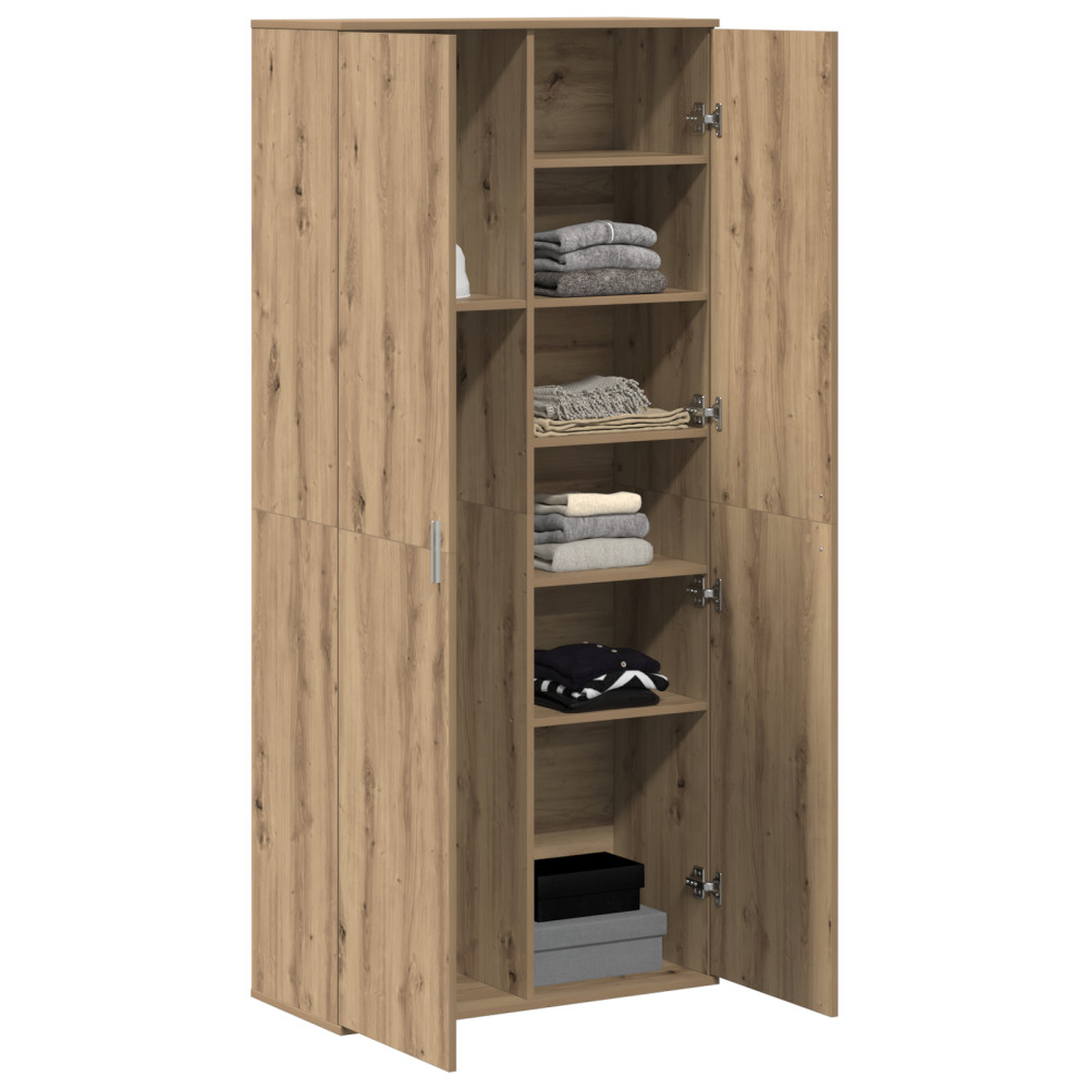 Produktbild för Högskåp artisan ek 80 x 35 x 180 cm Konstruerat trä