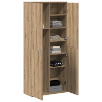 Produktbild för Högskåp artisan ek 80 x 35 x 180 cm Konstruerat trä