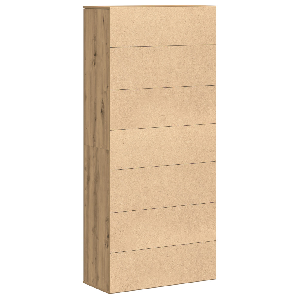 Produktbild för Högskåp artisan ek 80 x 35 x 180 cm Konstruerat trä