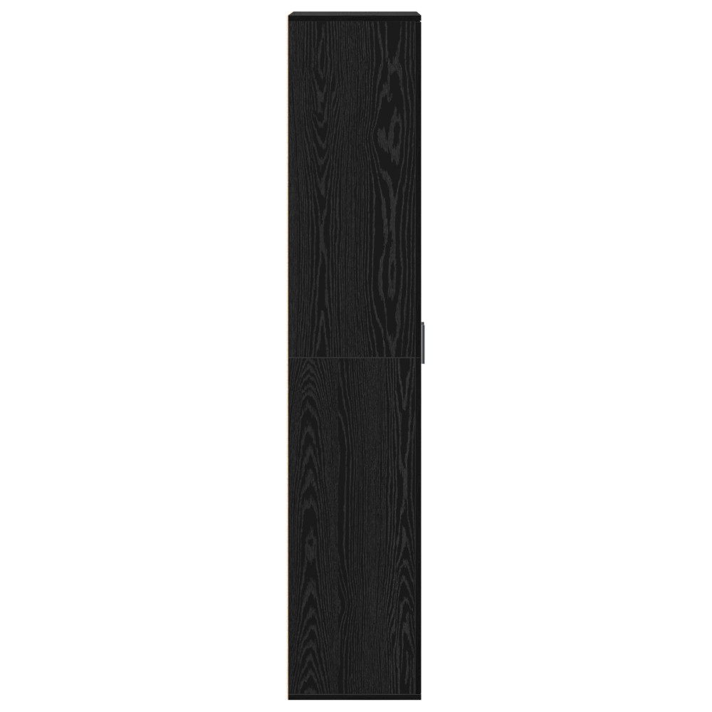 Produktbild för Highboard Svart ek 60 x 35 x 180 cm Konstruerat trä