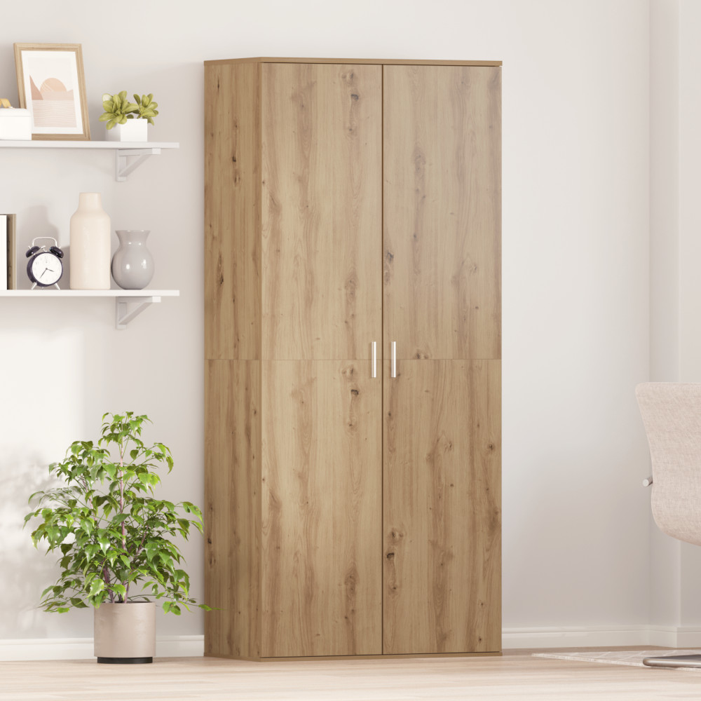Produktbild för Högskåp med hylla artisan ek 80 x 39 x 178 cm Konstruerat trä