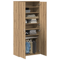 Produktbild för Högskåp med hylla artisan ek 80 x 39 x 178 cm Konstruerat trä