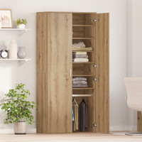Produktbild för Högskåp med hylla artisan ek 80 x 39 x 178 cm Konstruerat trä