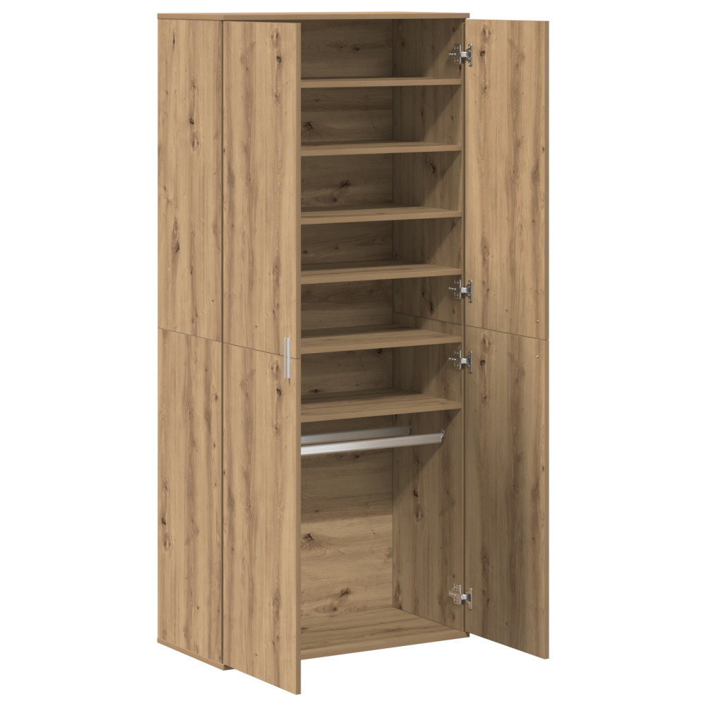 Produktbild för Högskåp med hylla artisan ek 80 x 39 x 178 cm Konstruerat trä