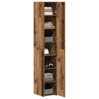Produktbild för Skåp 2 pcs Gammalt trä 30 x 42,5 x 185 cm