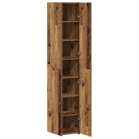 Produktbild för Skåp 2 pcs Gammalt trä 30 x 42,5 x 185 cm