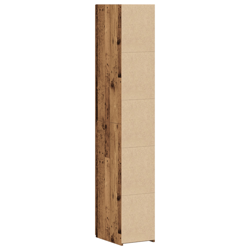 Produktbild för Skåp 2 pcs Gammalt trä 30 x 42,5 x 185 cm