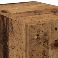 Produktbild för Skåp 2 pcs Gammalt trä 30 x 42,5 x 185 cm
