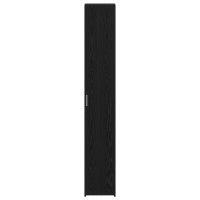 Produktbild för Skåp 2 pcs Svart Ek 30 x 42,5 x 185 cm