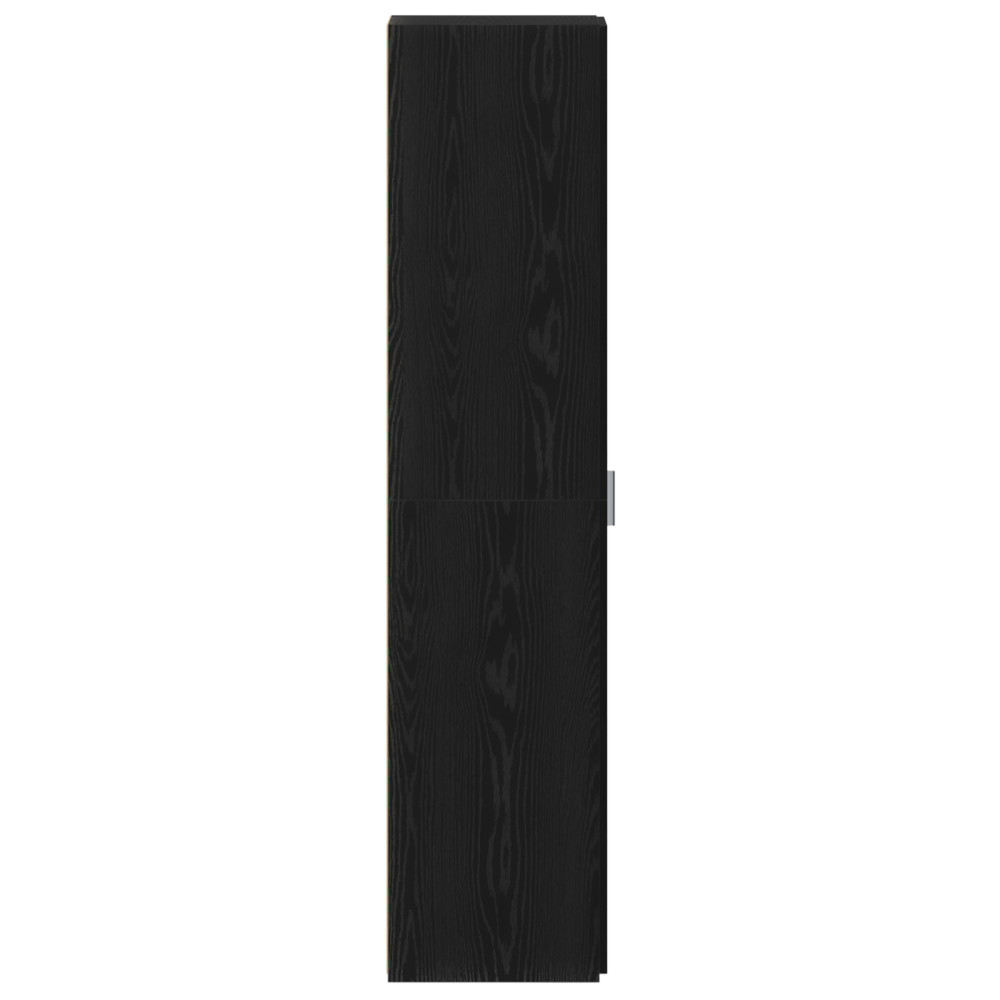 Produktbild för Skåp 2 pcs Svart Ek 30 x 42,5 x 185 cm