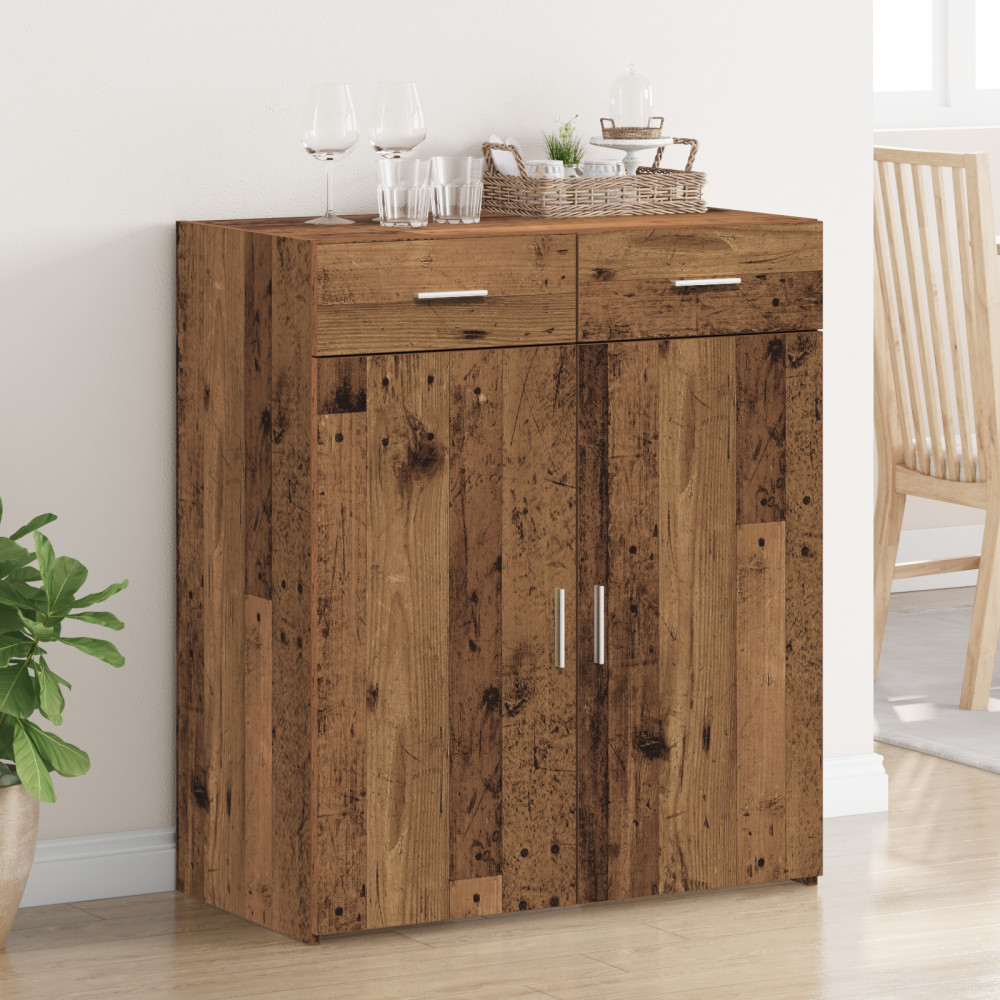 Produktbild för Förvaringsskåp Gammalt trä 80 x 42.5 x 93 cm