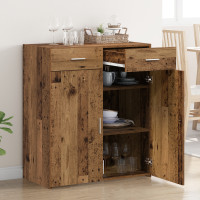 Produktbild för Förvaringsskåp Gammalt trä 80 x 42.5 x 93 cm