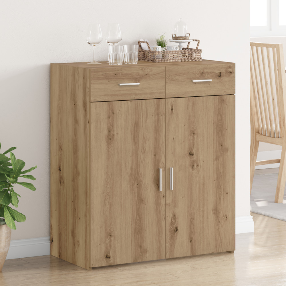 Produktbild för Förvaringsskåp artisan ek 80 x 42.5 x 93.5 cm Konstruerat trä