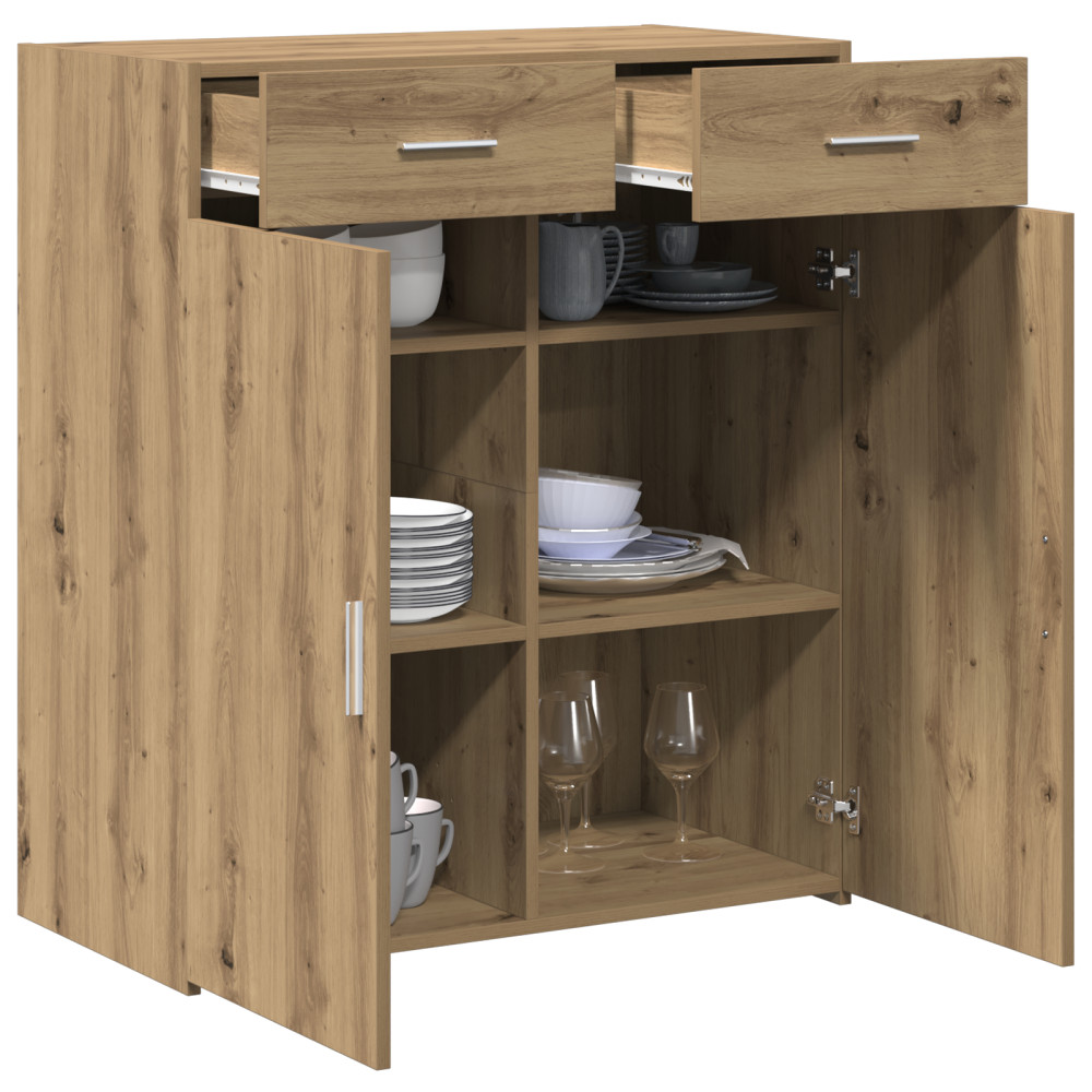 Produktbild för Förvaringsskåp artisan ek 80 x 42.5 x 93.5 cm Konstruerat trä