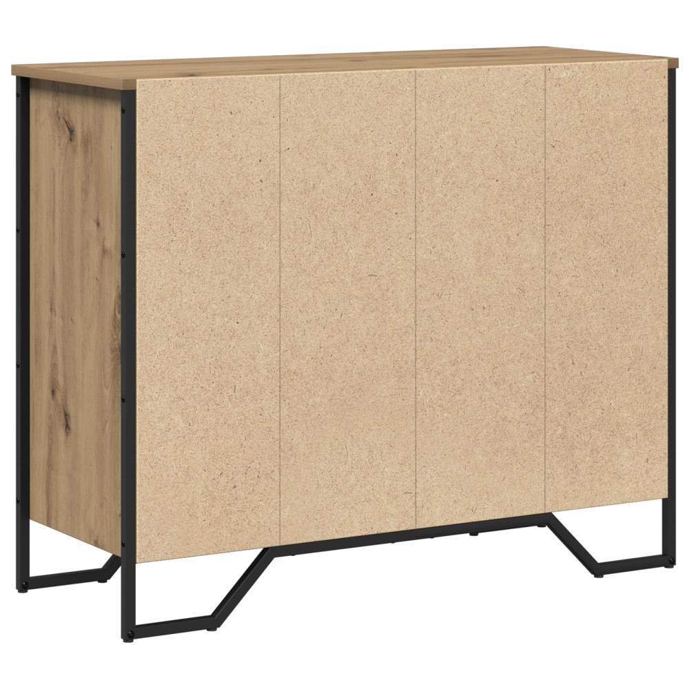 Produktbild för Kommode med låda 2 pcs Artisan Ek 91 x 35,5 x 74,5 cm