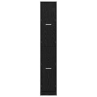 Produktbild för Apotekarskåp mönster mönster 30 x 41 x 174,5 cm Svart Ek