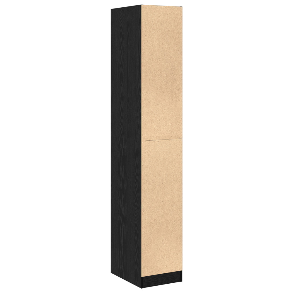 Produktbild för Apotekarskåp mönster mönster 30 x 41 x 174,5 cm Svart Ek