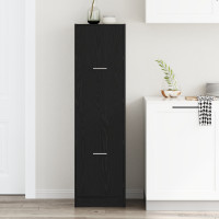 Produktbild för Apotekarskåp mönster mönster 40 x 41 x 144,5 cm Svart Ek