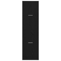 Produktbild för Apotekarskåp mönster mönster 40 x 41 x 144,5 cm Svart Ek