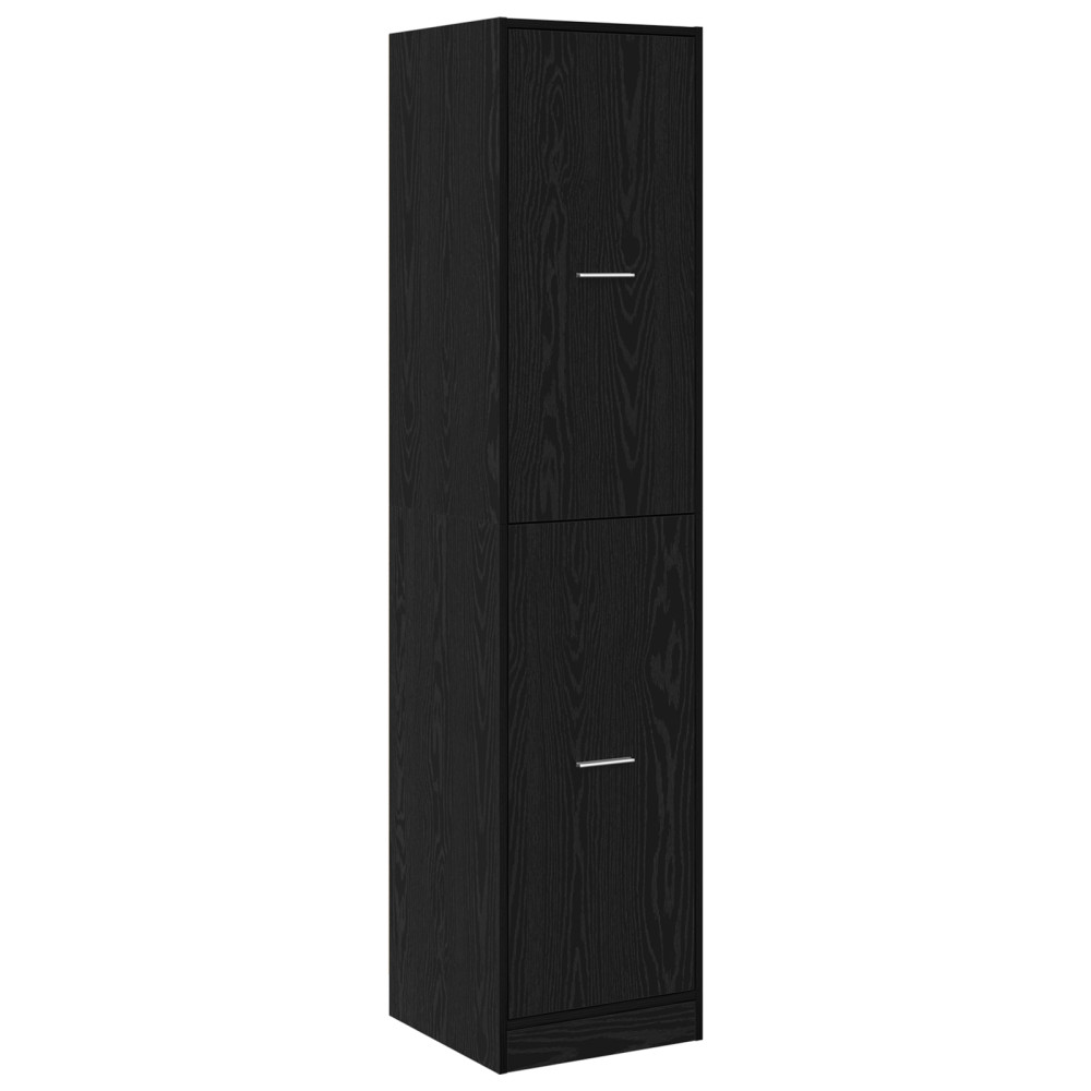 Produktbild för Apoteksskåp Svart ek 40 x 41 x 174.5 cm Konstruerat trä