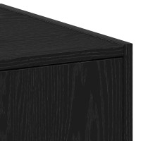 Produktbild för Apoteksskåp Svart ek 40 x 41 x 174.5 cm Konstruerat trä