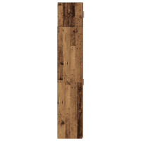 Produktbild för Förvaringsskåp med hyllor Gammalt trä 30 x 42,5 x 225 cm