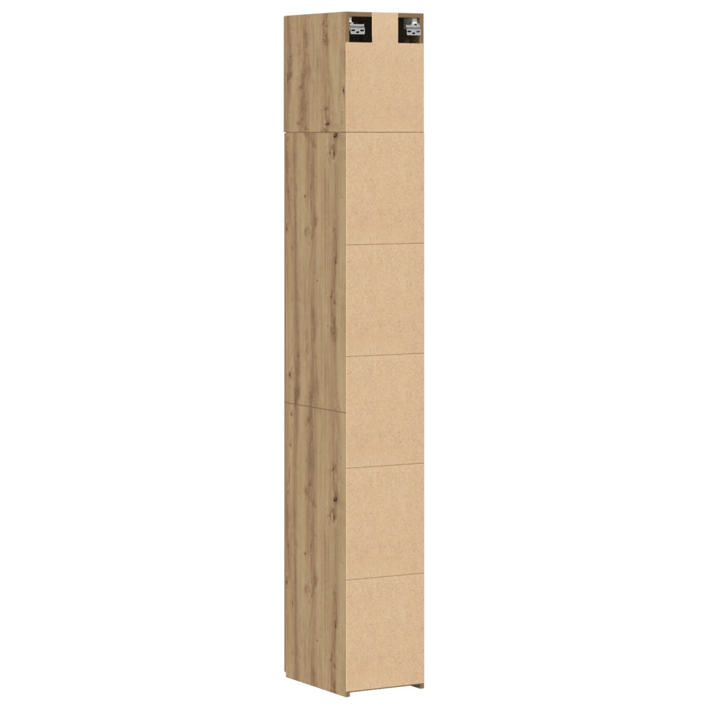 Produktbild för Förvaringsskåp med hyllor Artisan-ek 30 x 42,5 x 225 cm