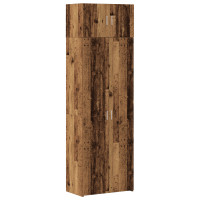 Produktbild för Förvaringsskåp 2 pcs Gammalt trä 70 x 42,5 x 225 cm