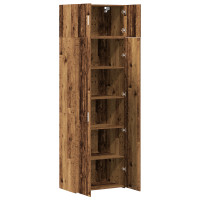 Produktbild för Förvaringsskåp 2 pcs Gammalt trä 70 x 42,5 x 225 cm