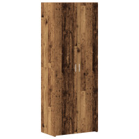 Produktbild för Förvaringsskåp 2 pcs Gammalt trä 70 x 42,5 x 225 cm