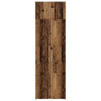 Produktbild för Förvaringsskåp 2 pcs Gammalt trä 70 x 42,5 x 225 cm