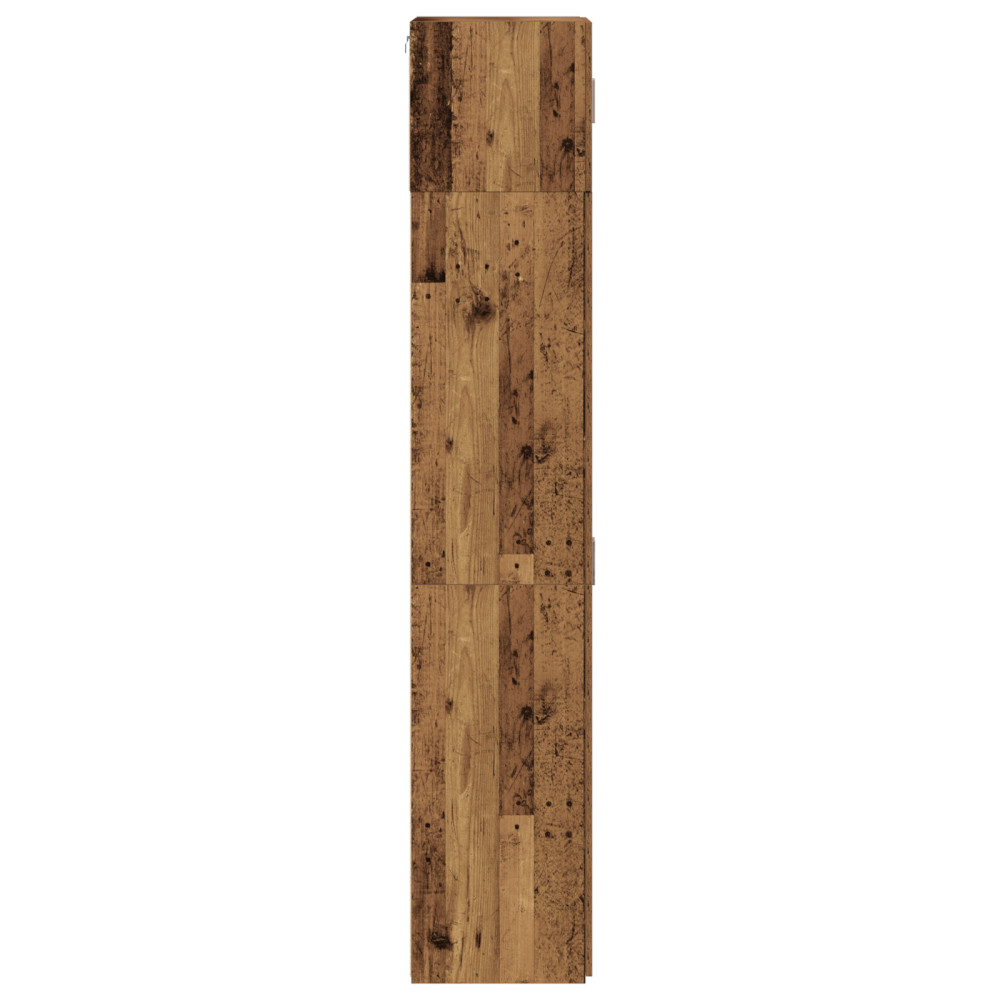 Produktbild för Förvaringsskåp 2 pcs Gammalt trä 70 x 42,5 x 225 cm
