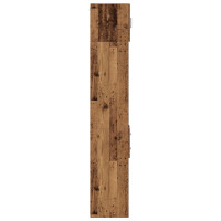 Produktbild för Förvaringsskåp med låda 2 pcs Gammalt trä 30 x 42,5 x 225 cm