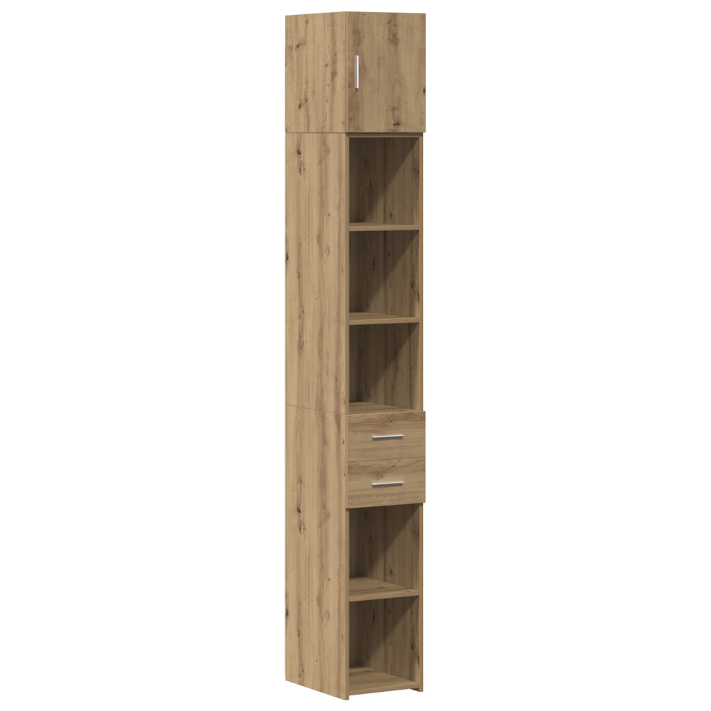 Produktbild för Förvaringsskåp med låda 2 pcs Artisan Ek 30 x 42,5 x 225 cm