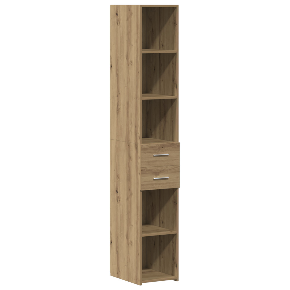 Produktbild för Förvaringsskåp med låda 2 pcs Artisan Ek 30 x 42,5 x 225 cm