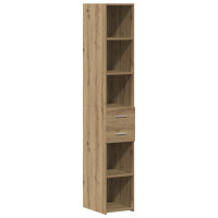 Produktbild för Förvaringsskåp med låda 2 pcs Artisan Ek 30 x 42,5 x 225 cm