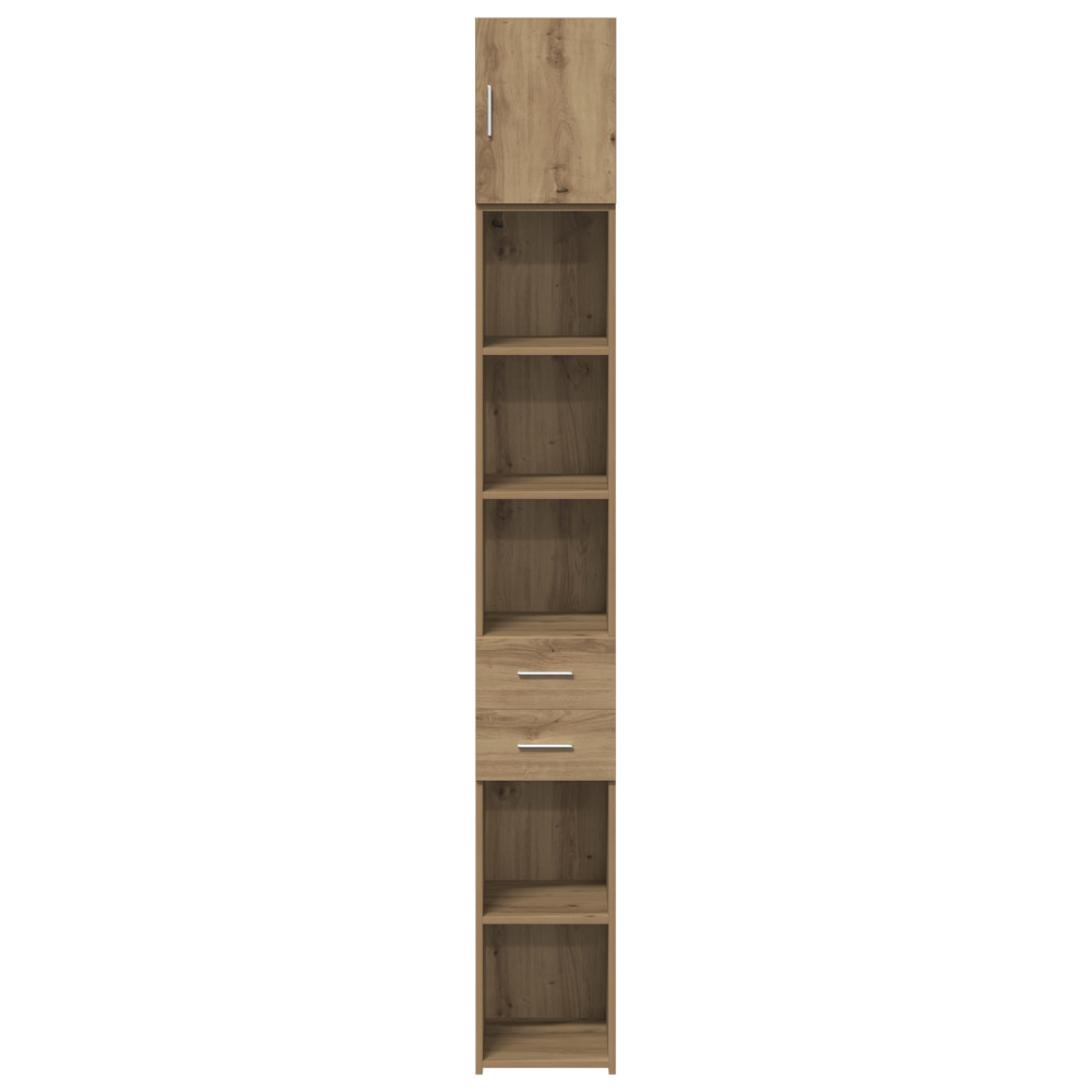 Produktbild för Förvaringsskåp med låda 2 pcs Artisan Ek 30 x 42,5 x 225 cm