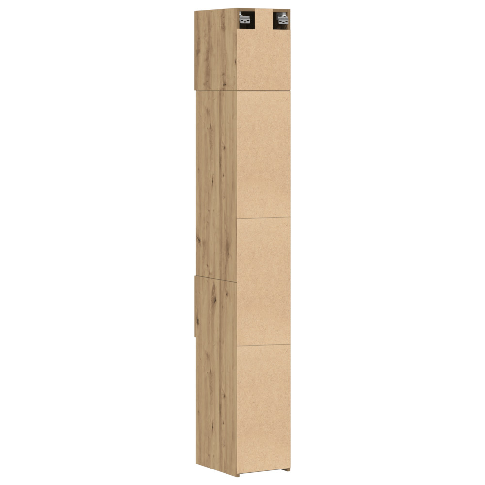 Produktbild för Förvaringsskåp med låda 2 pcs Artisan Ek 30 x 42,5 x 225 cm