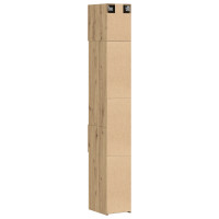 Produktbild för Förvaringsskåp med låda 2 pcs Artisan Ek 30 x 42,5 x 225 cm