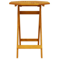 Produktbild för Fällbart bistroset 3 pcs Brun Massivt Akaciaträ