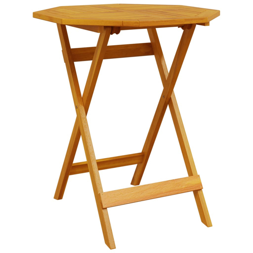 Produktbild för Fällbart bistroset 3 pcs Brun Massivt Akaciaträ