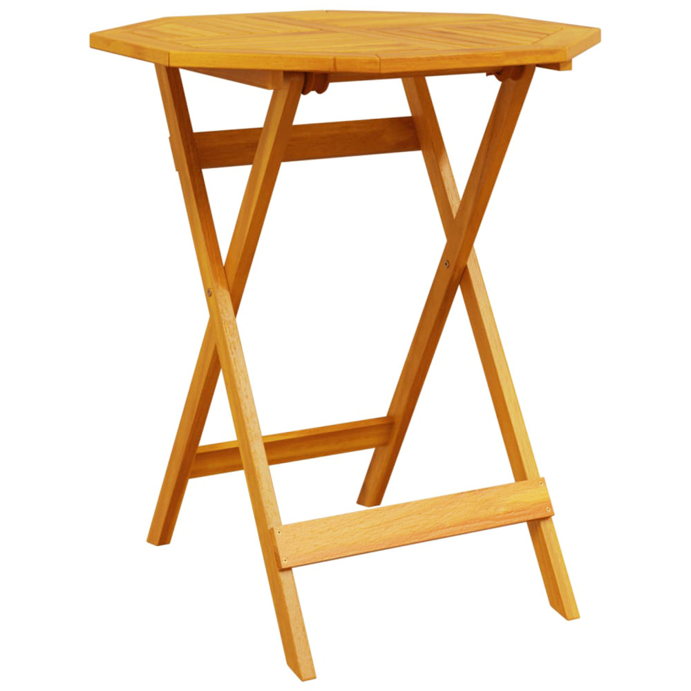 Produktbild för Fällbart bistroset 3 pcs Brun Massivt Akaciaträ