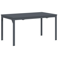 Produktbild för Trädgårdsmöbelset 7 pcs Antracit Pulverlackerad stål