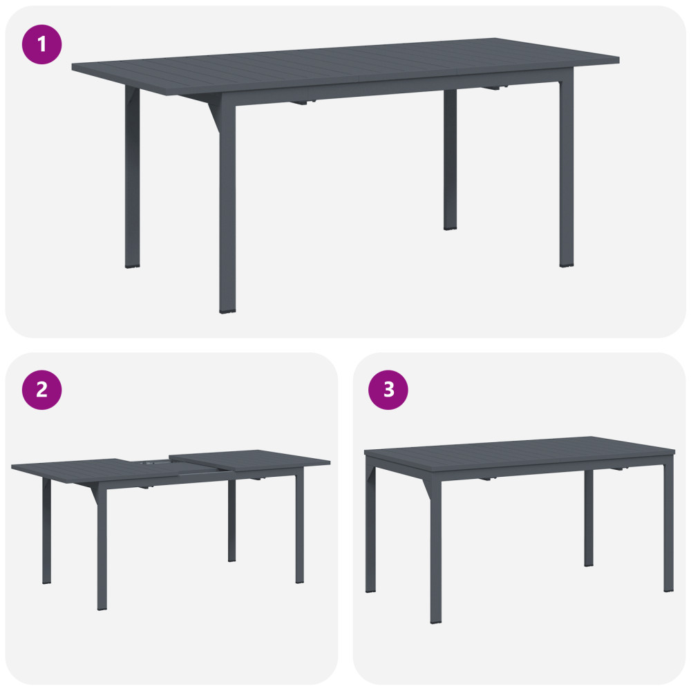 Produktbild för Trädgårdsmöbelset 7 pcs Brun konstrotting
