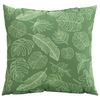 Produktbild för Spridda Kuddar Löv 4 pcs Bladmönster 60 x 60 cm Polyester Tyg