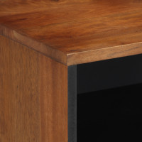 Produktbild för TV-skåp med hylla Honung brun 80 x 33 x 46 cm Massivt mangoträ