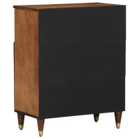 Produktbild för Sideboard med hylla Brun 60 x 33 x 75 cm Massivt mangoträ
