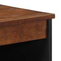 Produktbild för Sideboard med hylla Brun 60 x 33 x 75 cm Massivt mangoträ